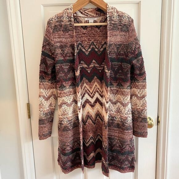 99 JANE STREET Western Boho Open Front Duster Medium - Picture 2 of 10